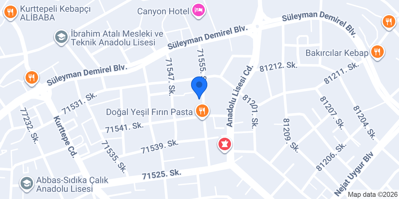 MERKEZ CAM konumu