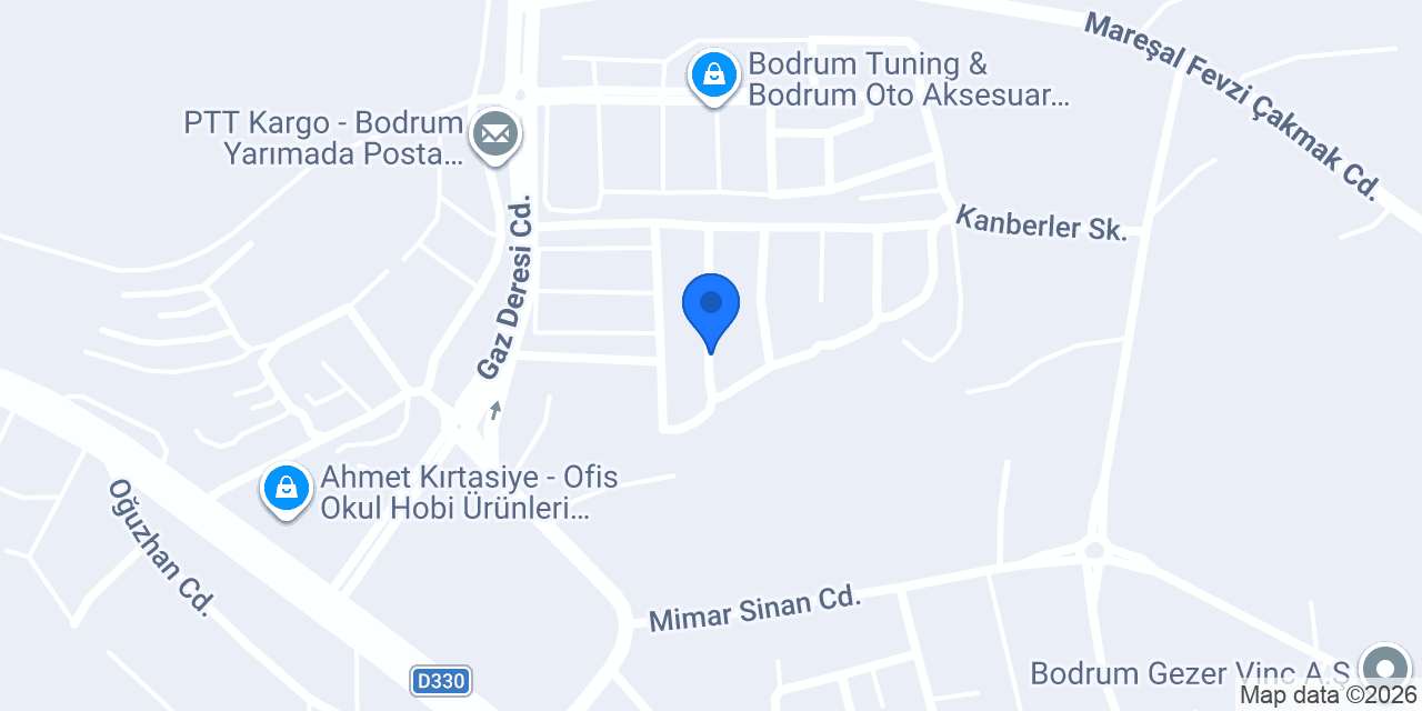 BODRUM TAYFUN OTO A. Ş konumu