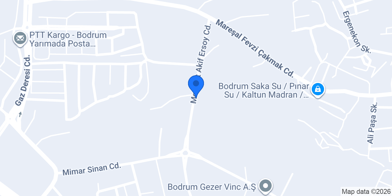 Mavi Çizgi Bodrum Kreş ve Ana Okulu konumu