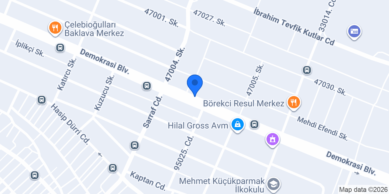 Tesakon Tekstil konumu