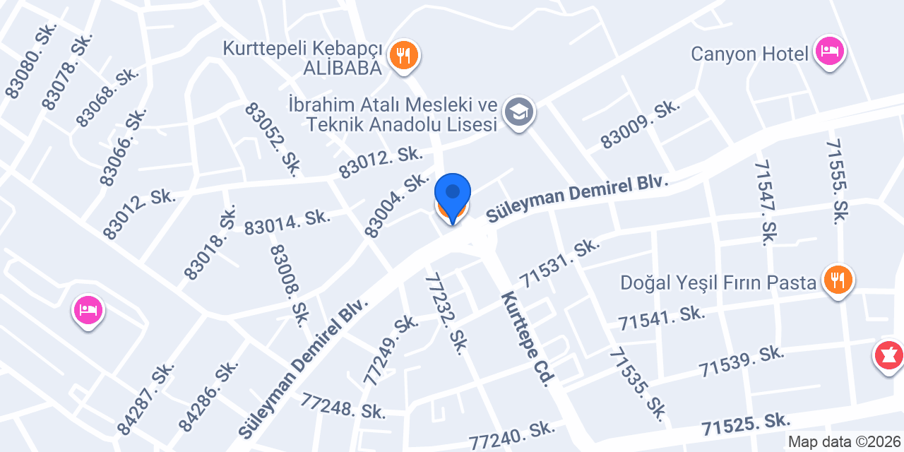 Gece Dönercisi Ömer Usta konumu