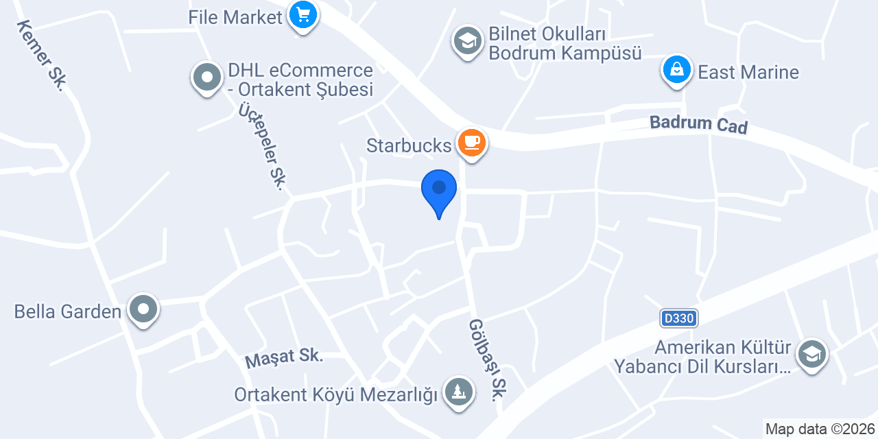 Acıbadem Bodrum Hastanesi Check Up Merkezi konumu