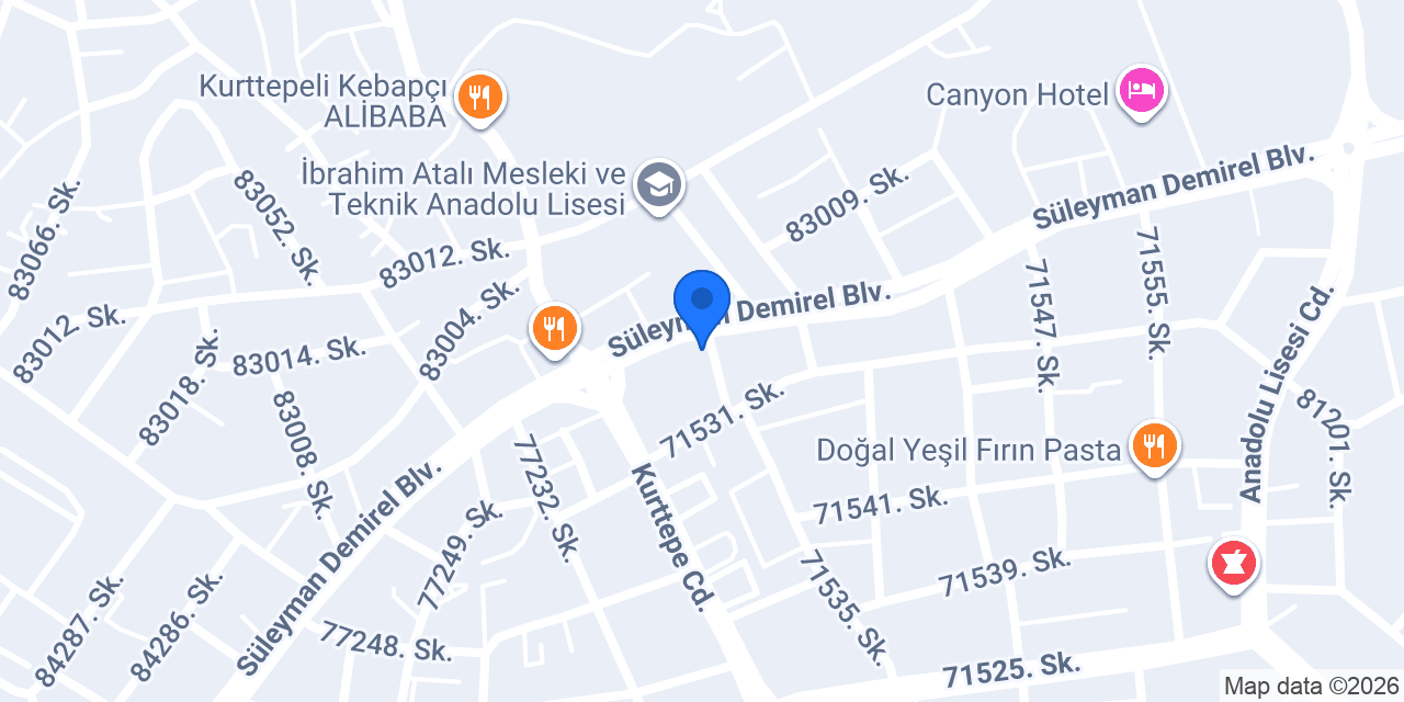 Diş Hekimi Hamdi Bozdoğan konumu