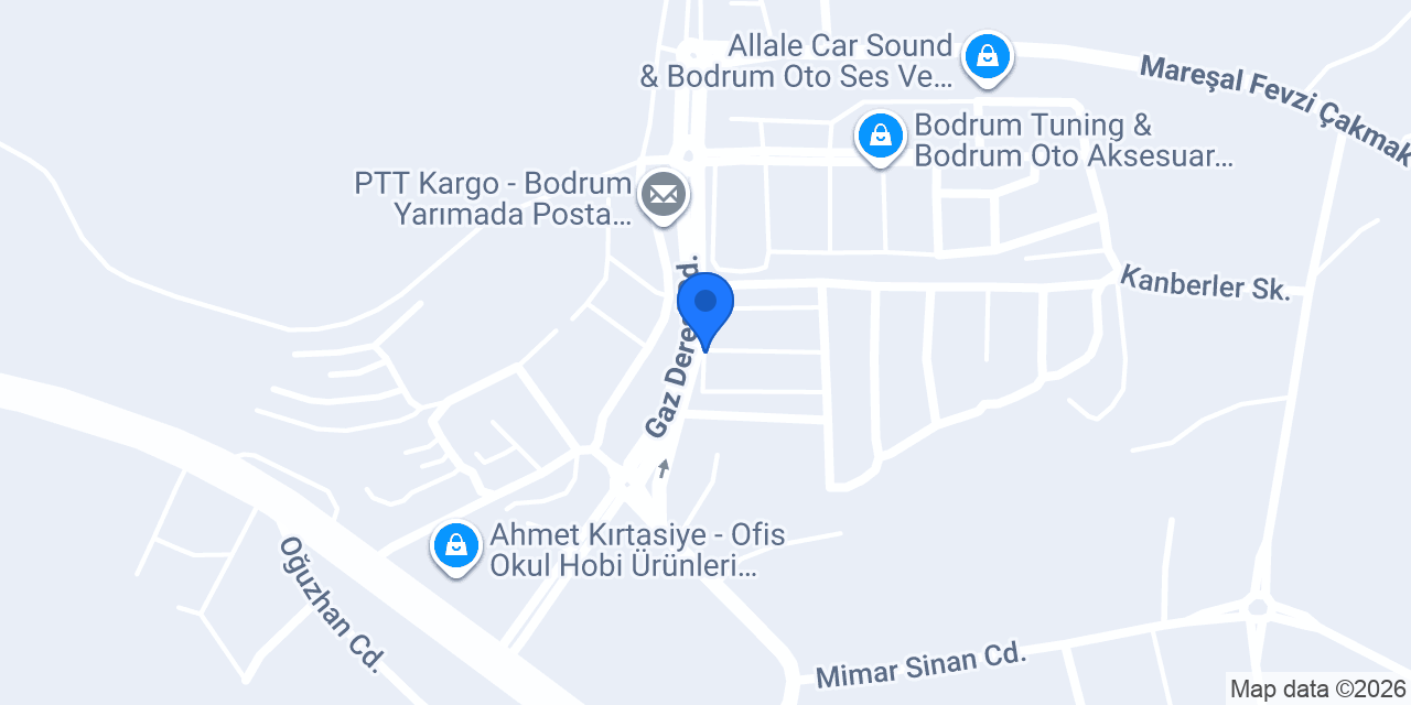 ALP AKÜ BODRUM konumu