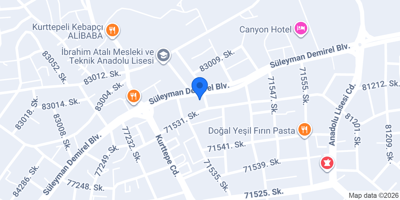 Domino's Pizza Kurttepe konumu