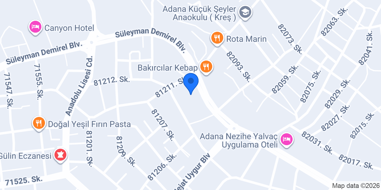Op. Dr. Hale Erbaş konumu