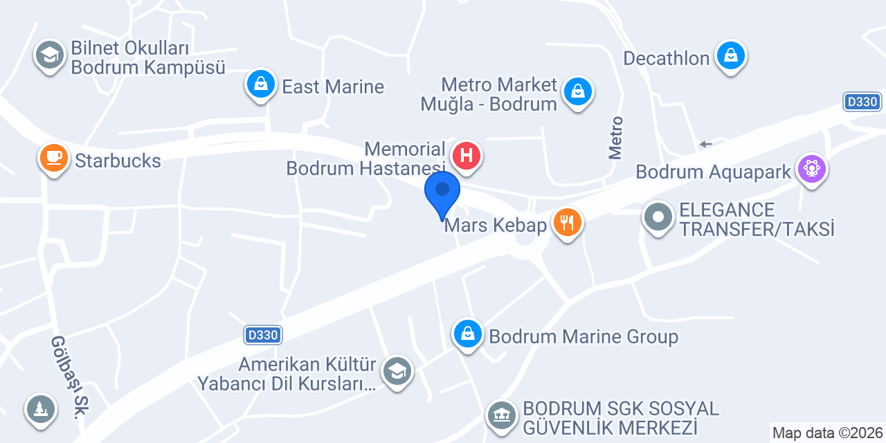 Garanti BBVA Ortakent Şubesi konumu
