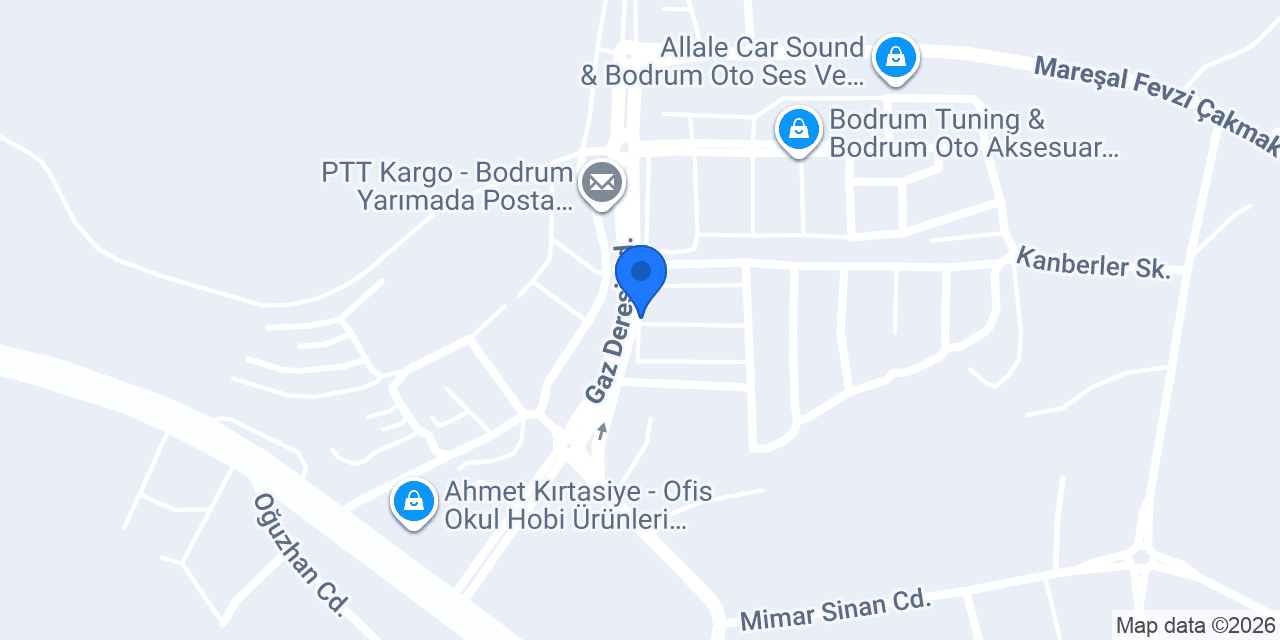 YAZGAN ŞARAPÇILIK BODRUM konumu