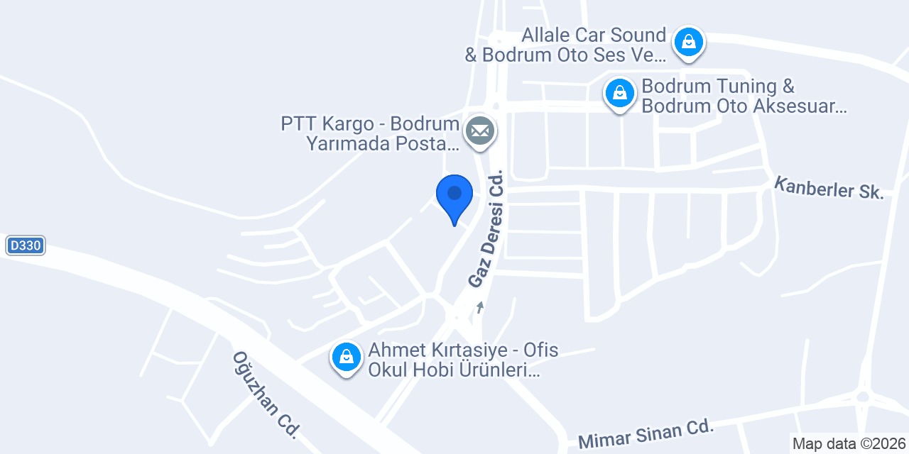 BODRUM MAVİ BUZ konumu