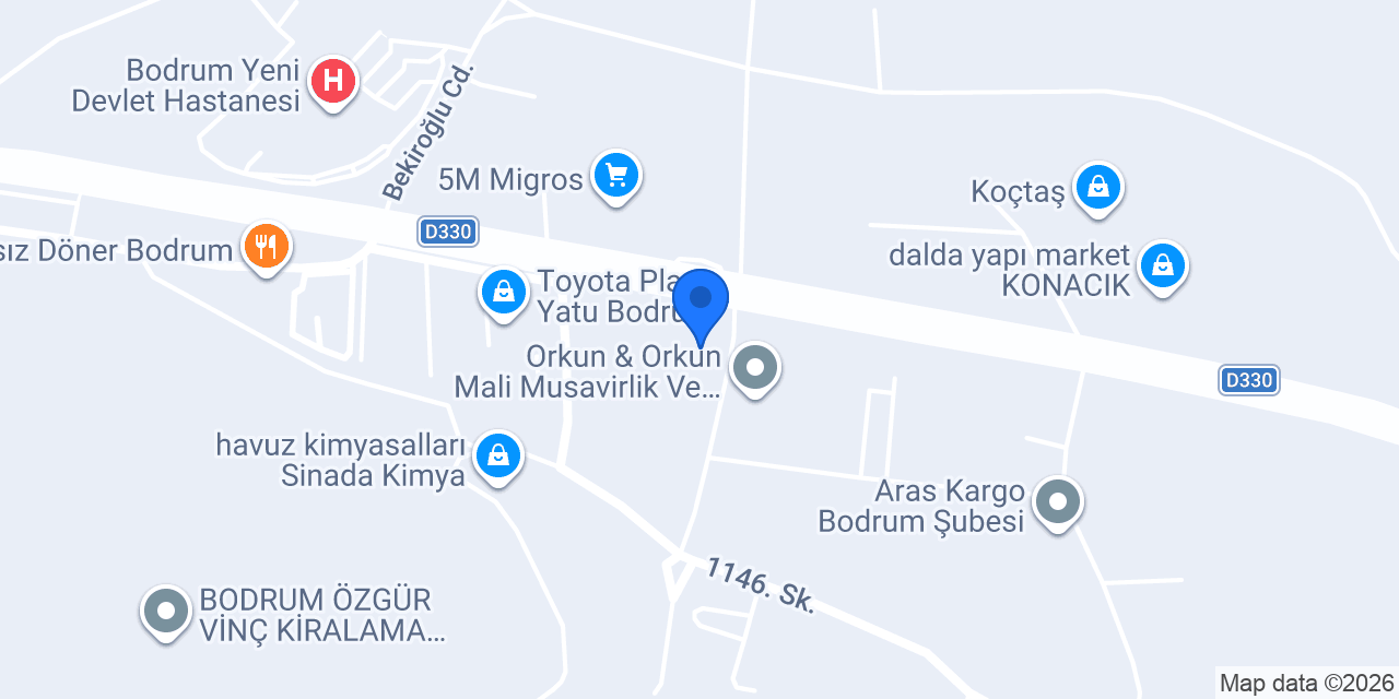 TEKCE Real Estate | Bodrum Office konumu