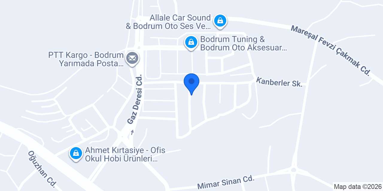 Bodrum Oto Tamir konumu