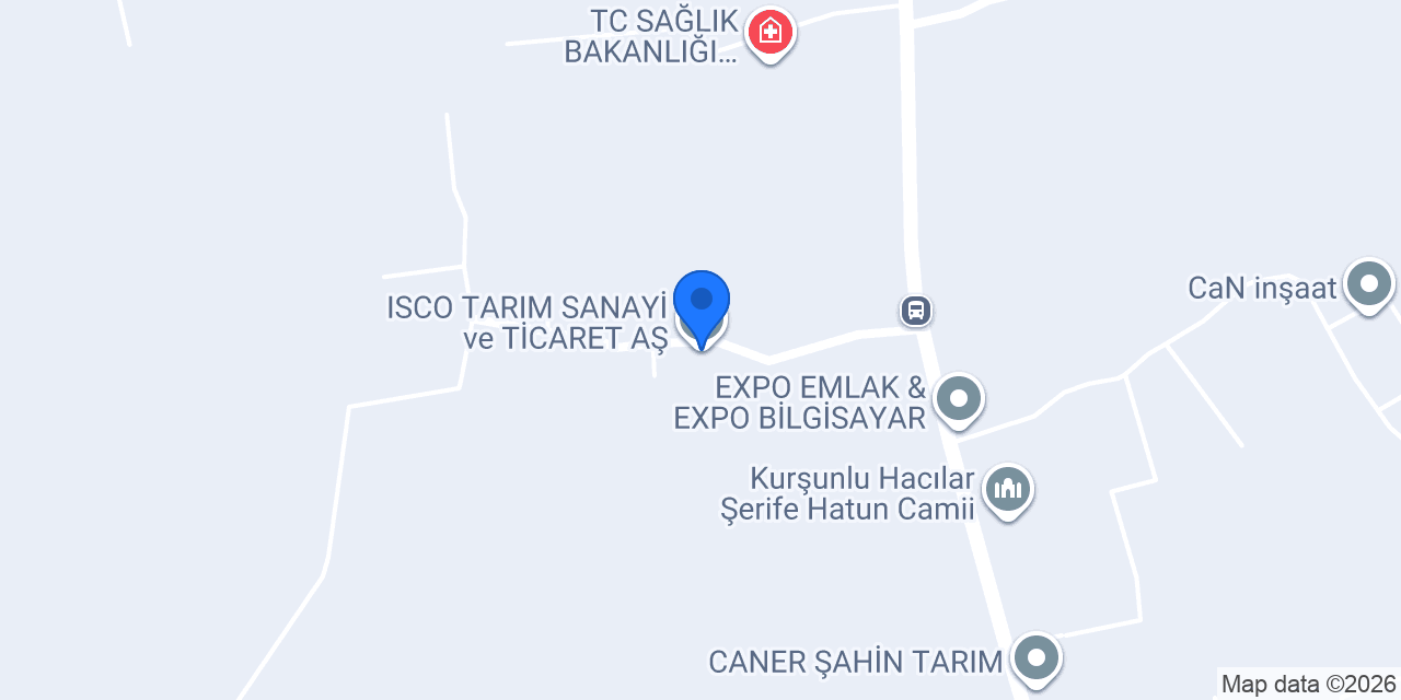 ISCO TARIM SANAYİ ve TİCARET AŞ. konumu