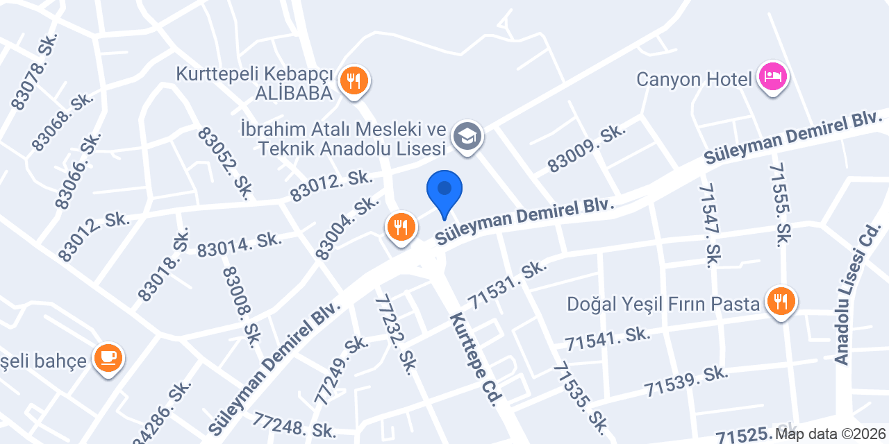 Ömer Usta Steak Burger konumu
