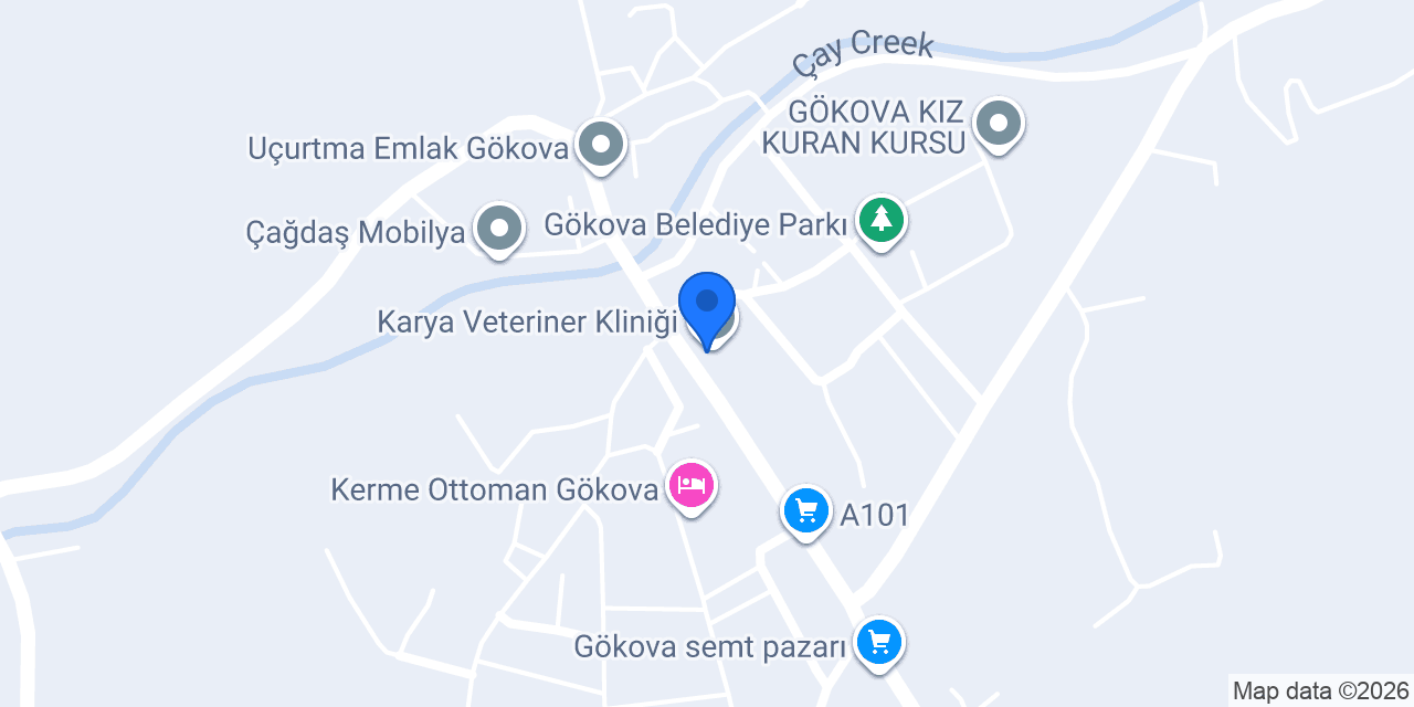 Karya Veteriner Kliniği konumu