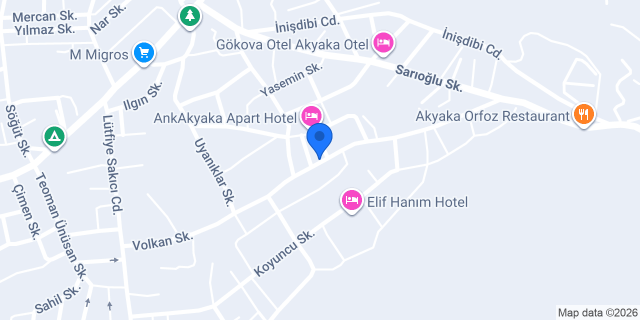 Gaye Apart Hotel konumu
