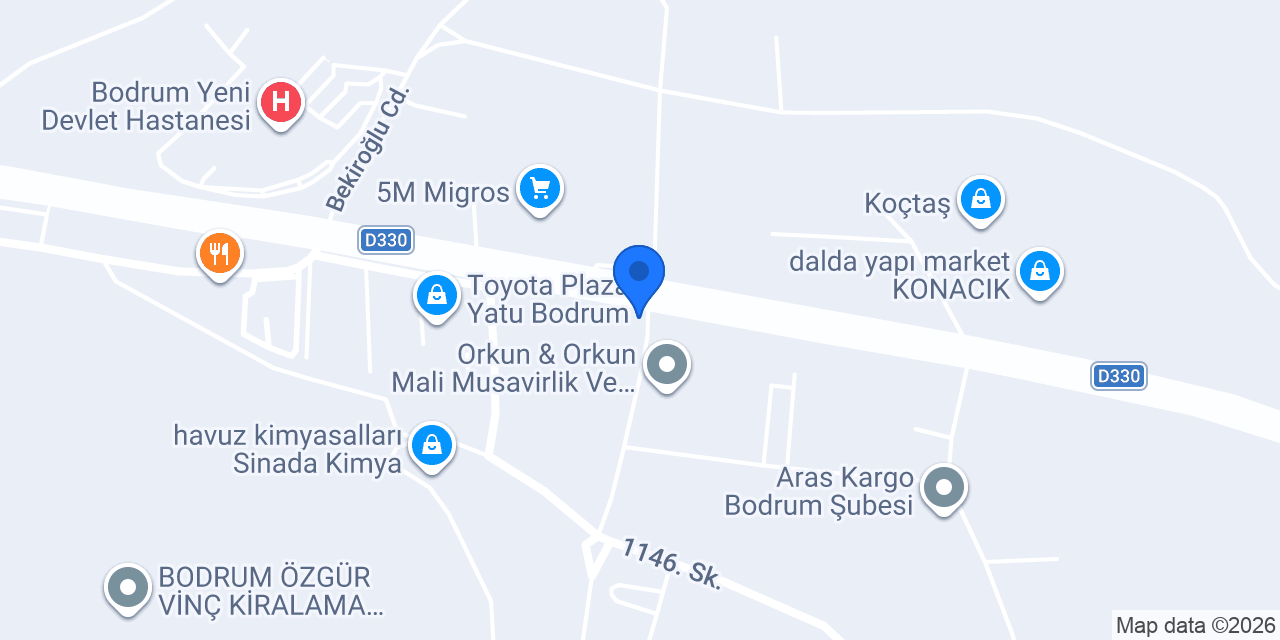 Yatırım Finansman - Bodrum Şube konumu