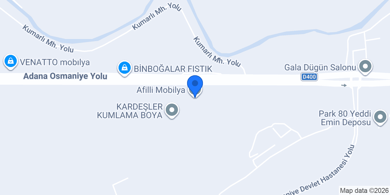 Afilli Mobilya konumu