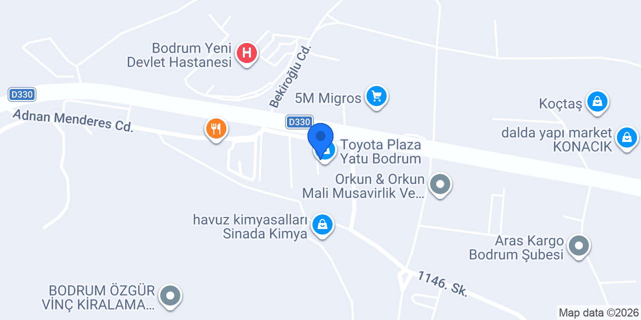 Bodrum çekici konumu