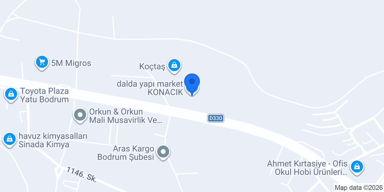 dalda yapı market KONACIK konumu