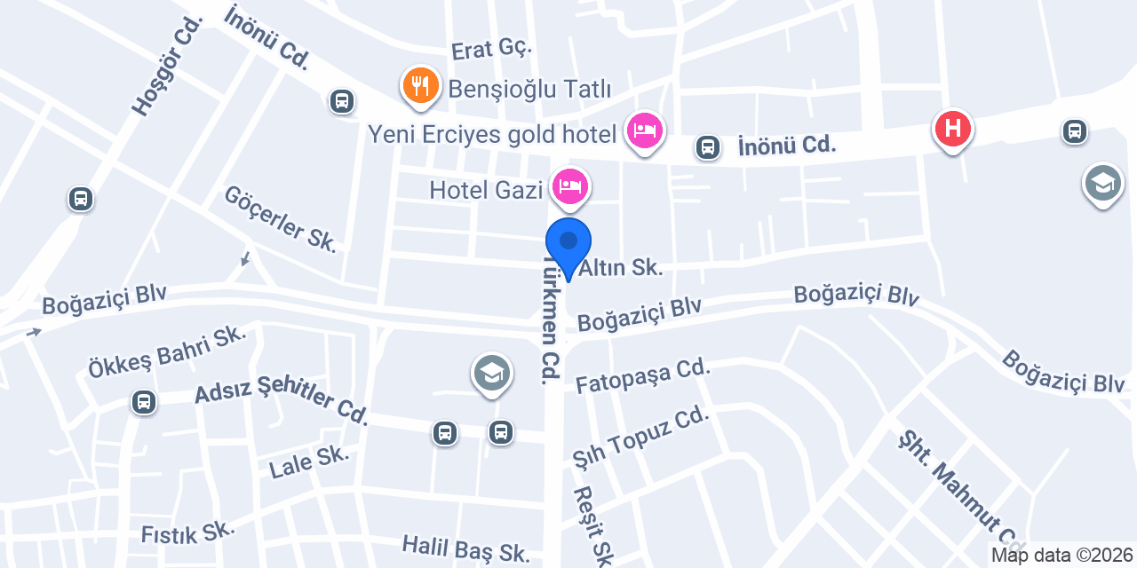 Titiz Hotel konumu
