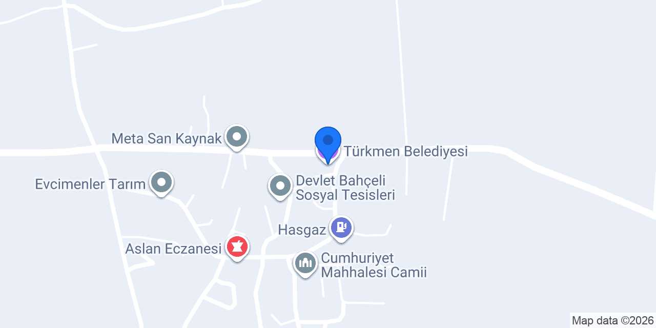 Türkmen Belediyesi konumu