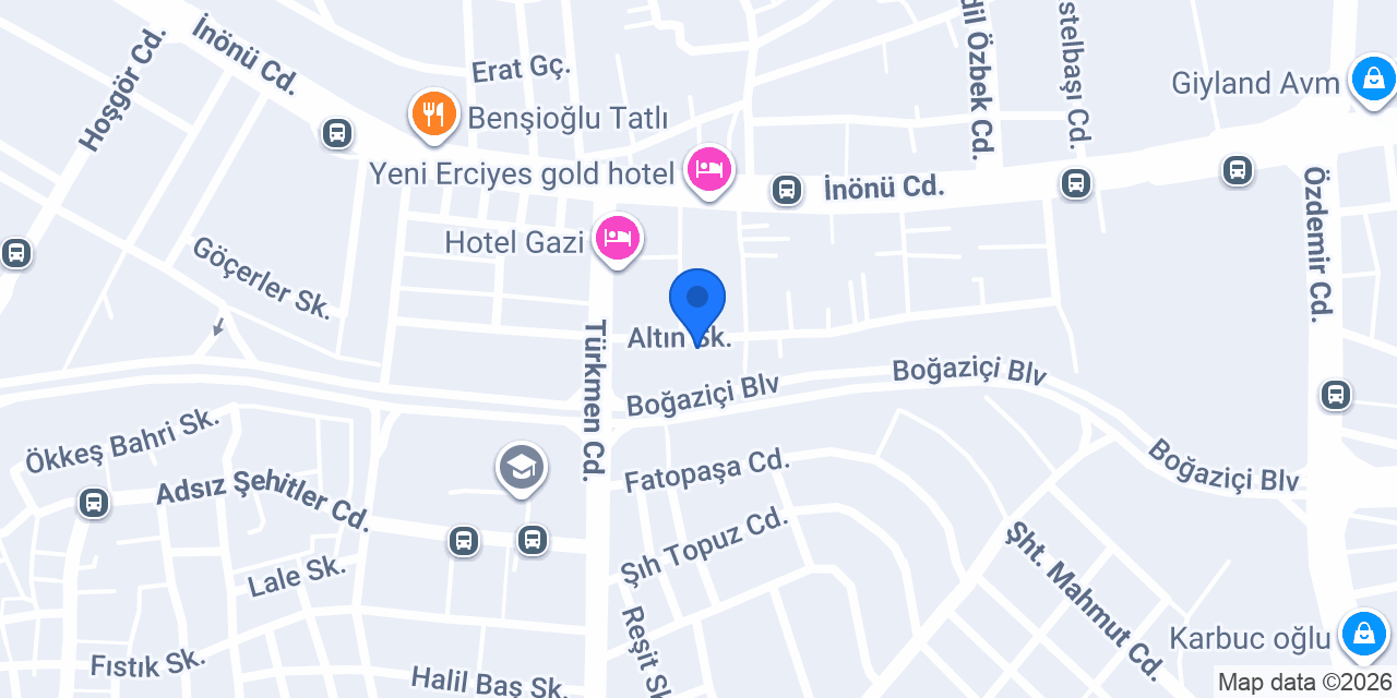 Garni Hotel konumu