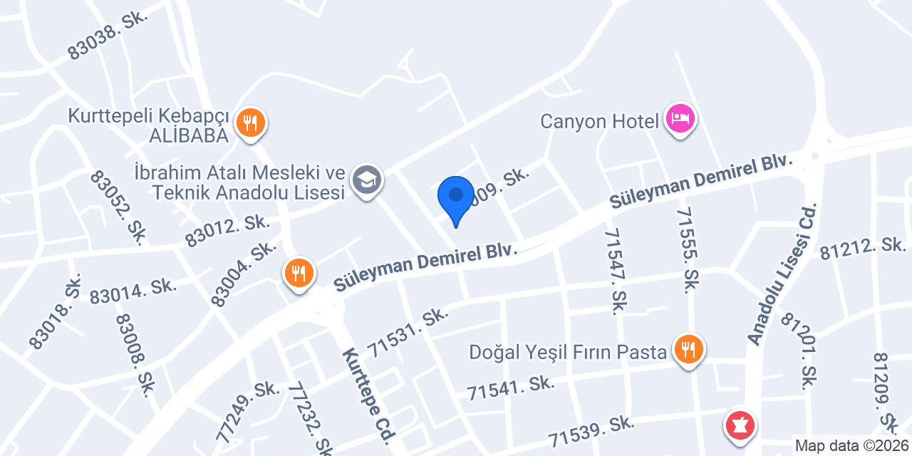Asya Ev Yemekleri konumu