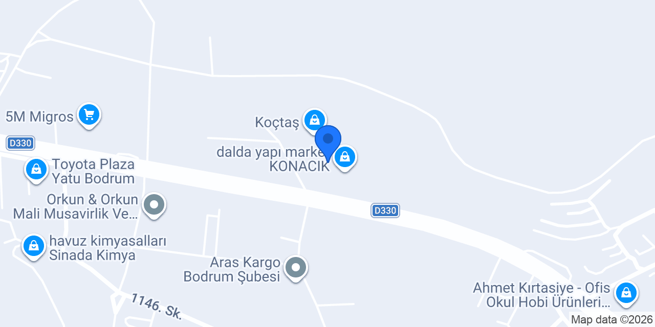 Vatan Bilgisayar Bodrum konumu