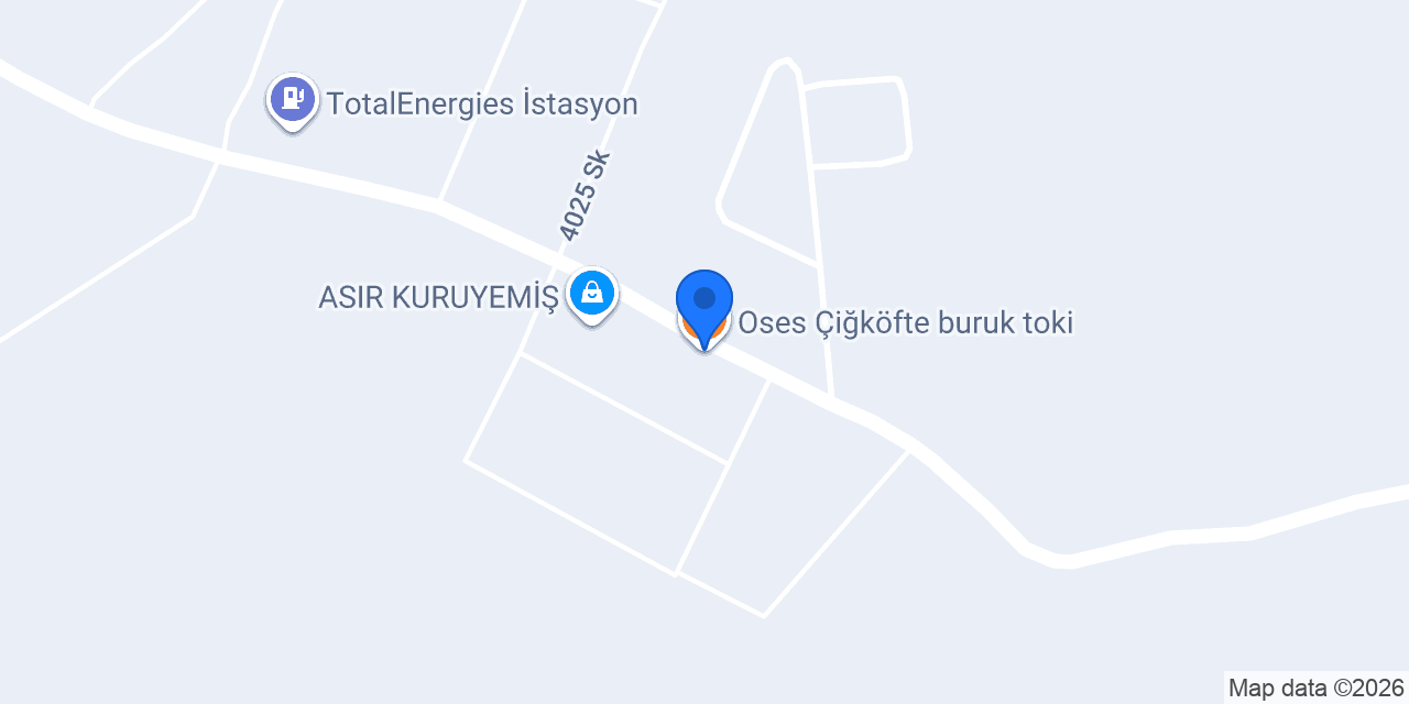 Oses Çiğköfte buruk toki konumu