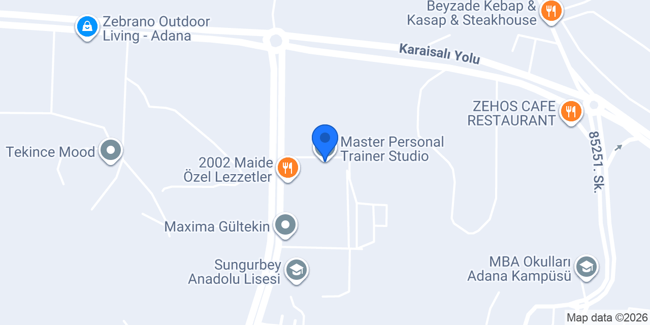 Master Personal Trainer Studio konumu