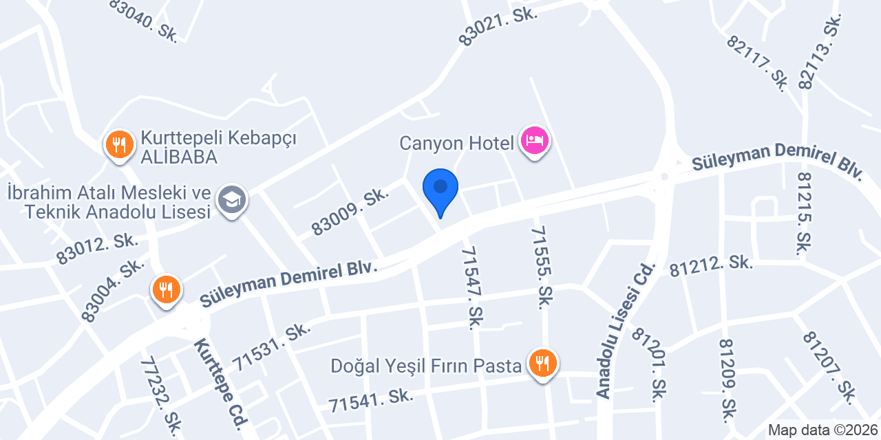 Seç Market-Çukurova Yiğitler konumu