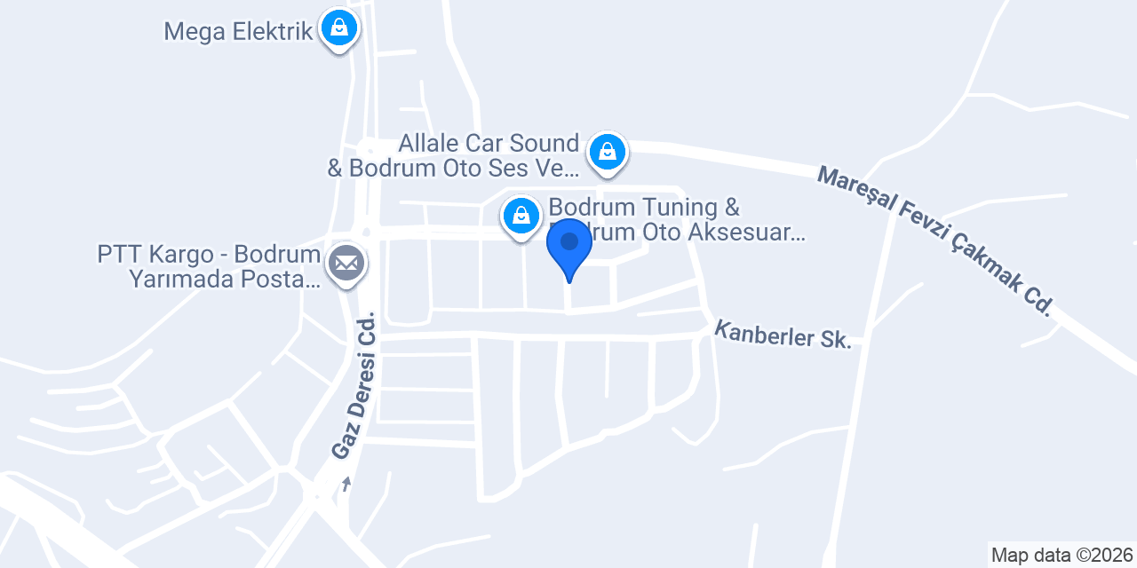 Lüks Oto Bodrum konumu