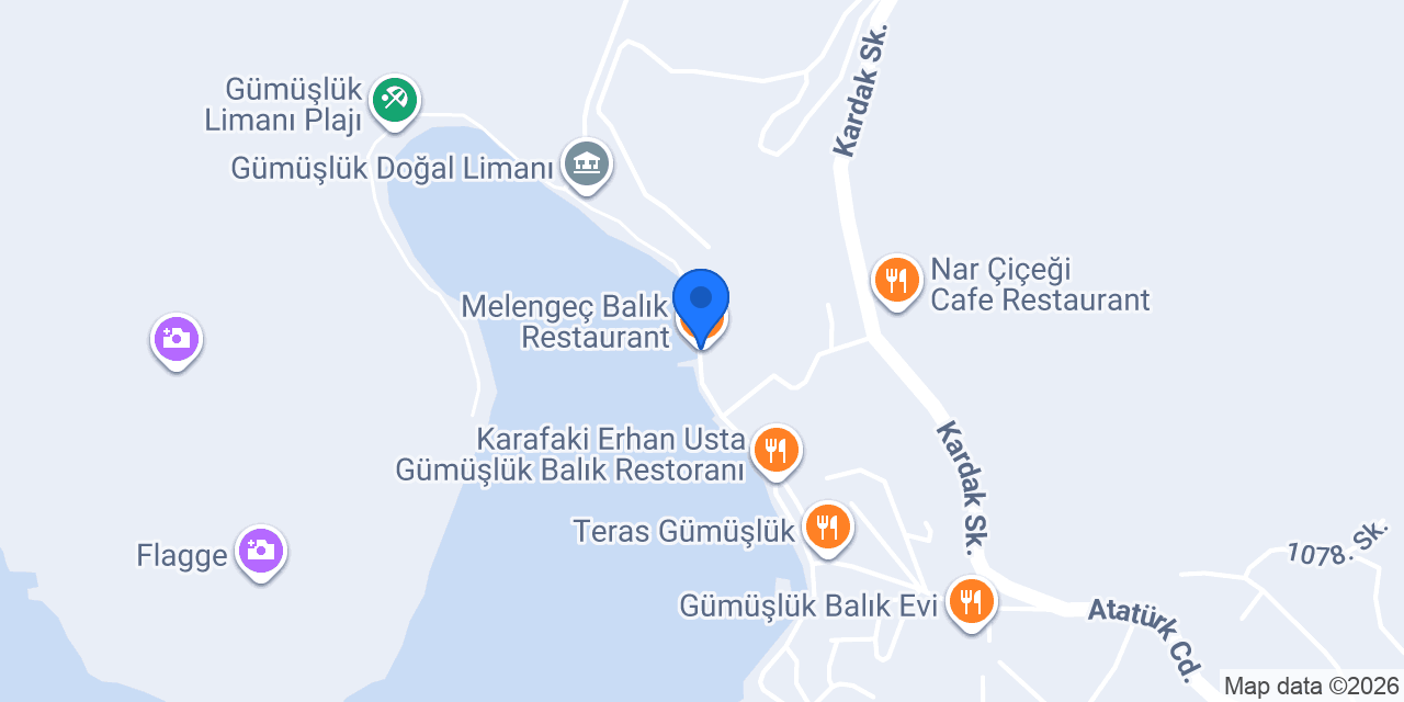 Melengeç Balık Restaurant konumu