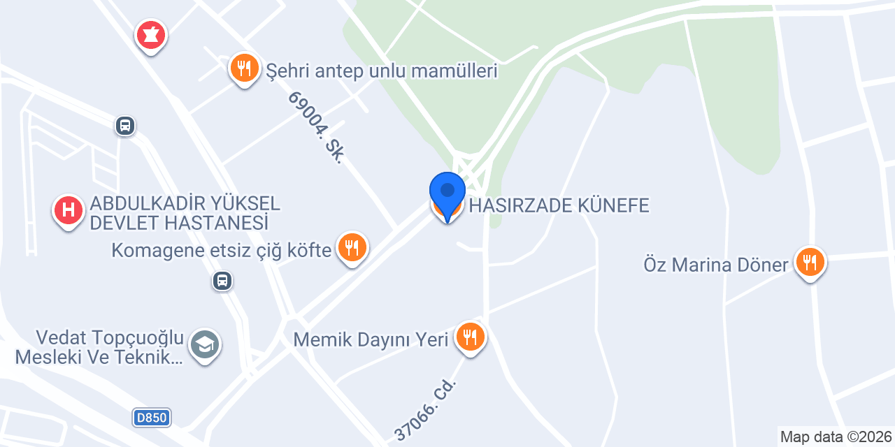 HASIRZADE KÜNEFE konumu