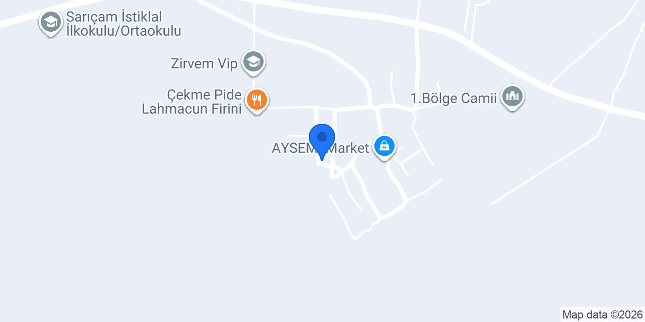 Taç Boya Dekorasyon konumu