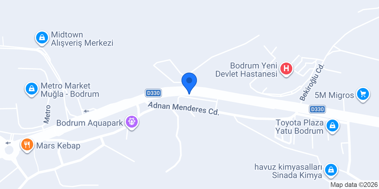 Sherman Garden Bahçe Mobilyaları BODRUM konumu