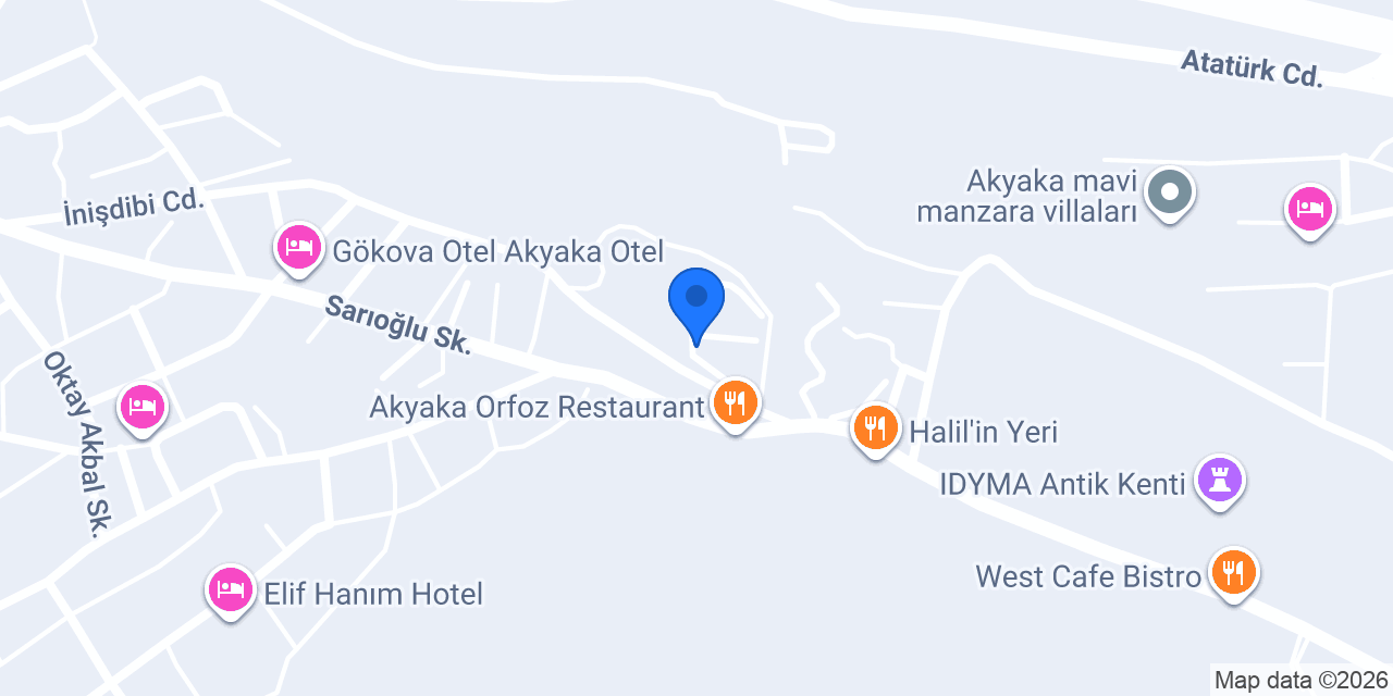 Akyaka Riverside Inn Otel konumu