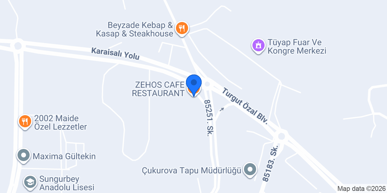 ZEHOS CAFE RESTAURANT konumu