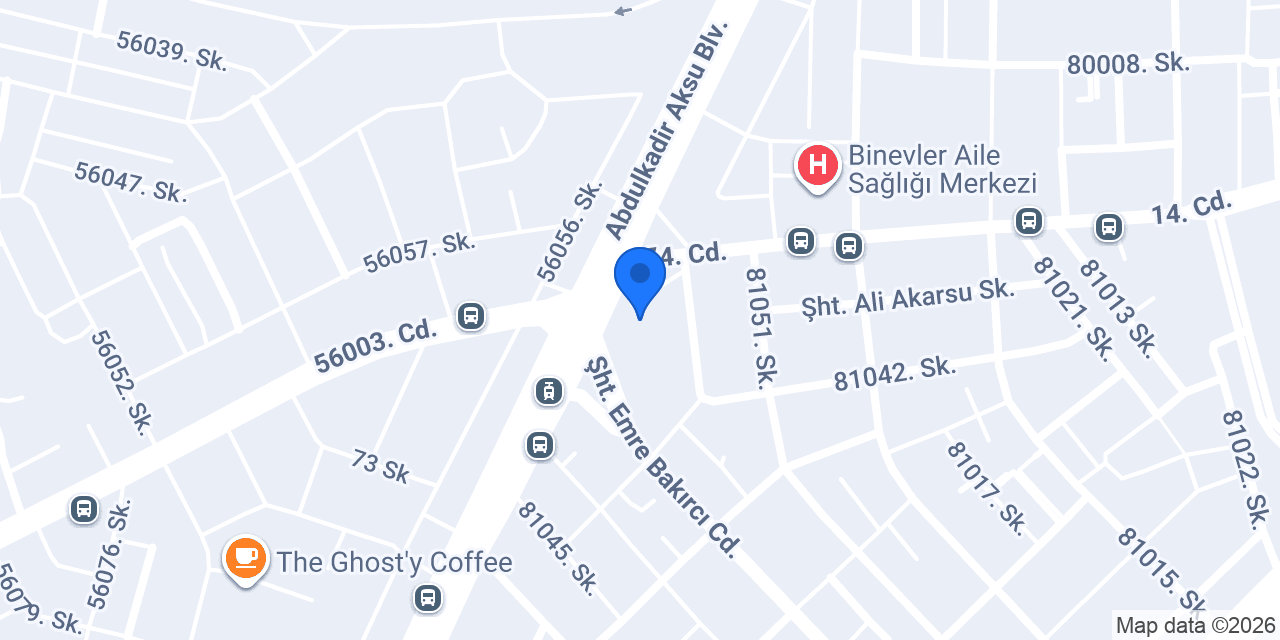 Devadent Binevler Şubesi konumu