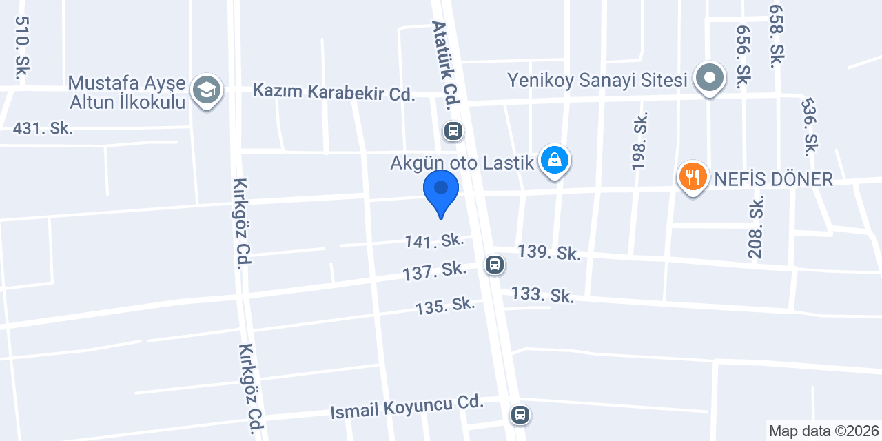 Efe Teknik konumu