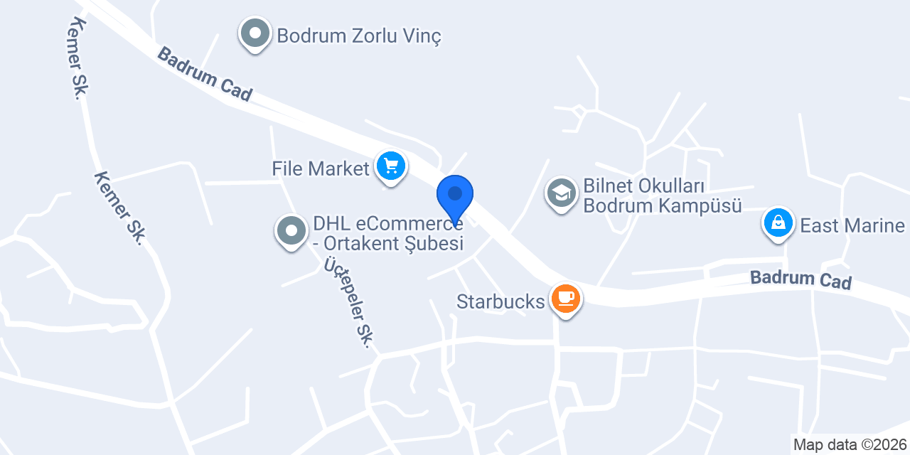 Bulut Otomotiv Bodrum konumu