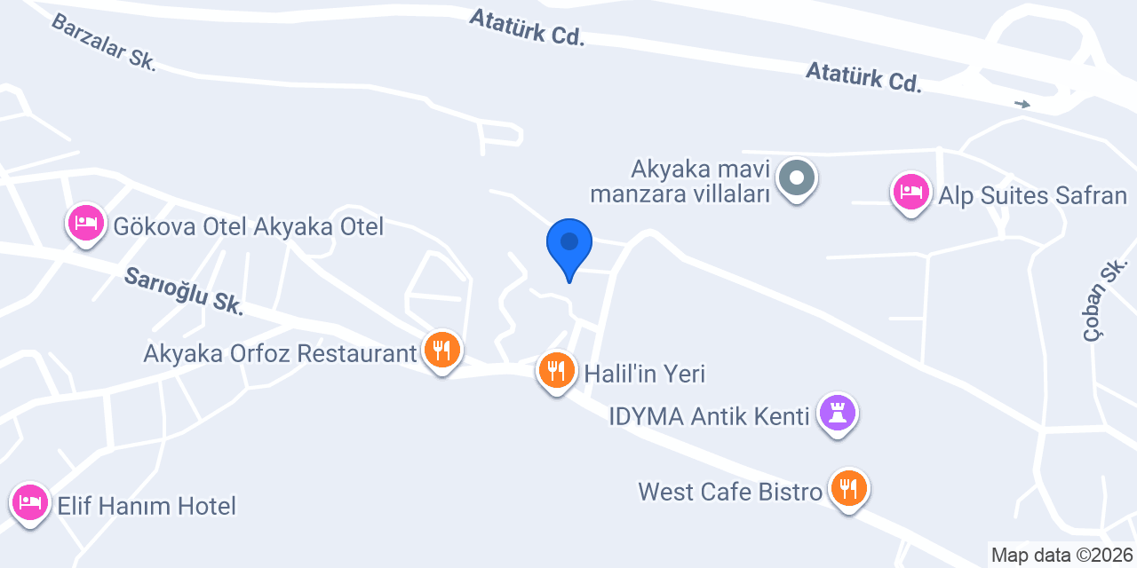Villa Art Akyaka konumu