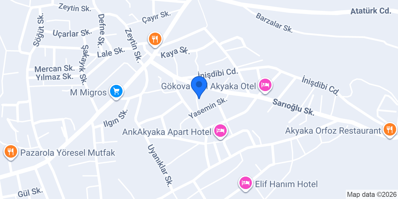 Akyaka Yılmaz Elektrik konumu
