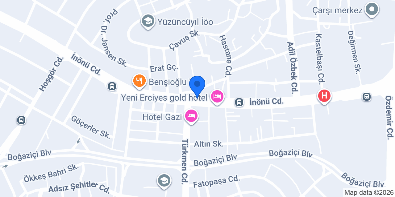 Kargül Hotel konumu