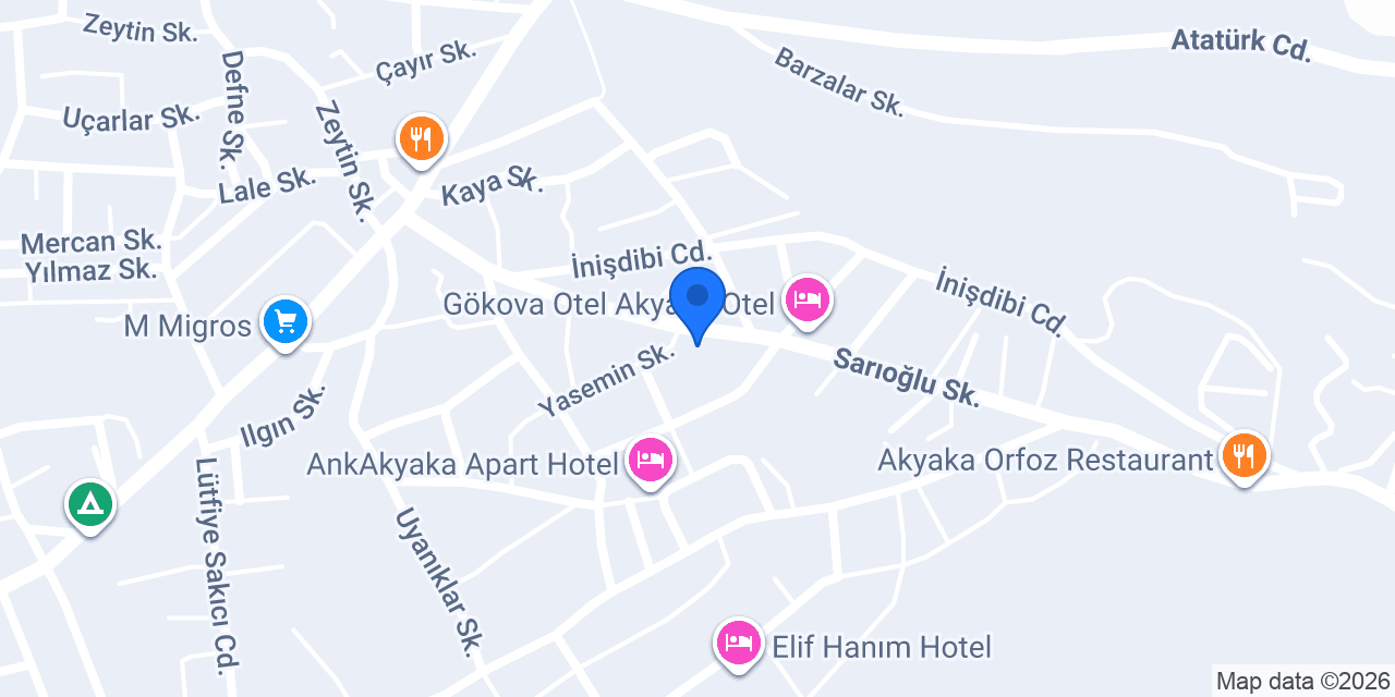 AKYAKA RENT A CAR konumu