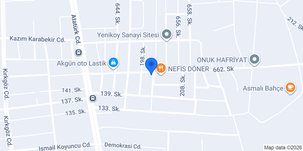 Yağmur Oto Aksesuar konumu