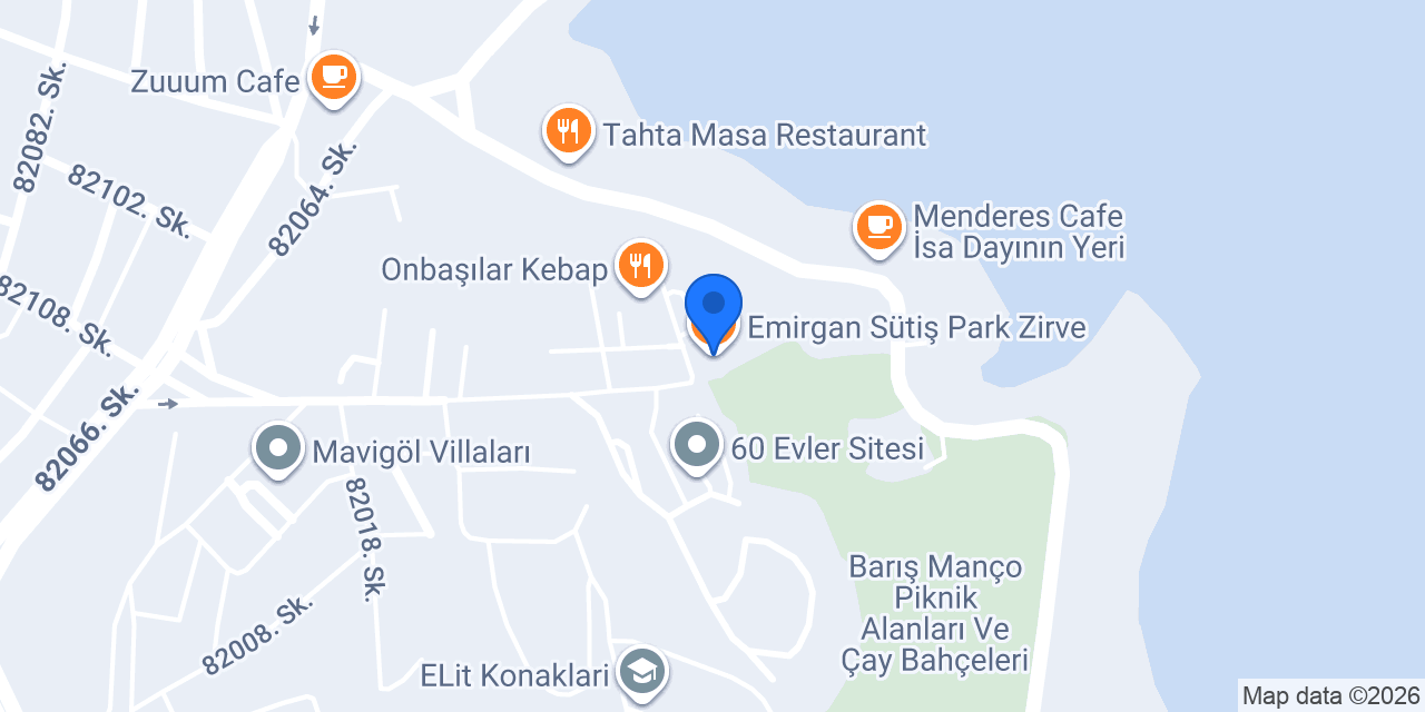 Emirgan Sütiş Park Zirve konumu