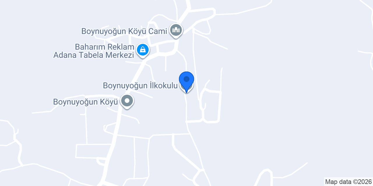 Boynuyoğun İlkokulu konumu