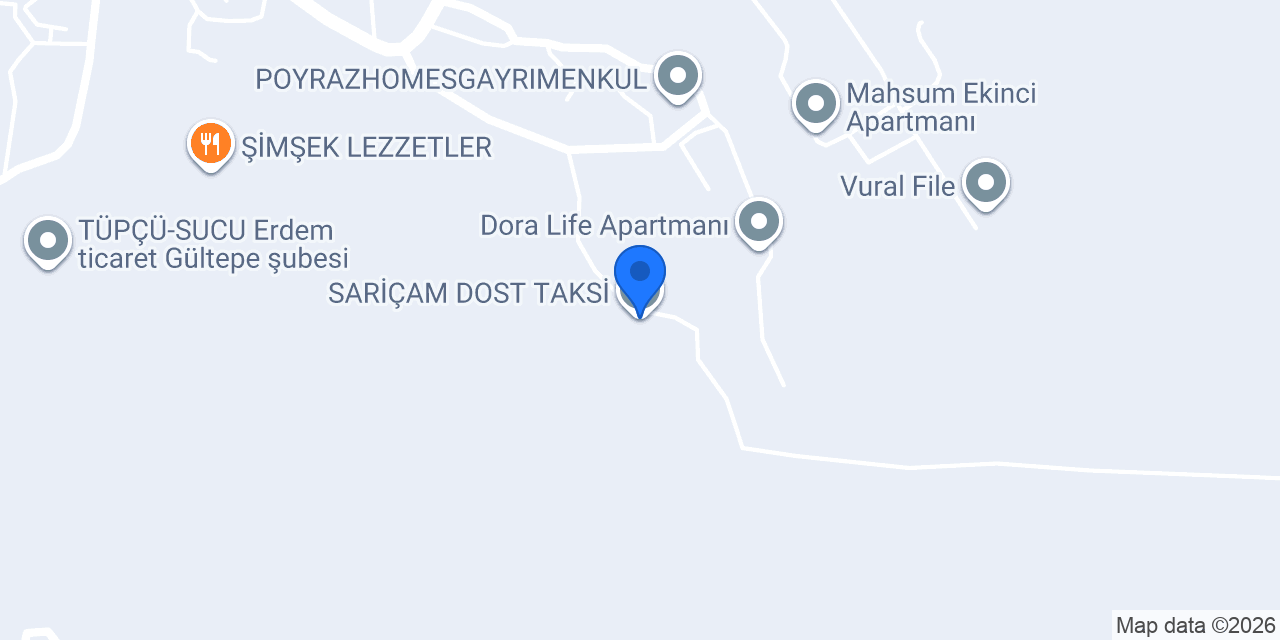 SARİÇAM DOST TAKSİ konumu