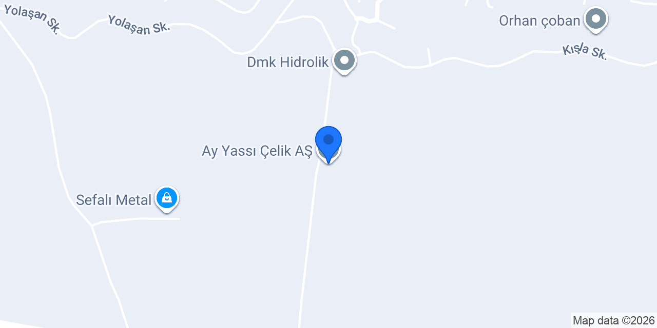 Ay Yassı Çelik AŞ konumu